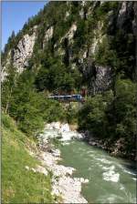 Triebwagen 4024 120  S-Bahn Steiermark  fhrt als R 3790 von Kleinreifling nach Selzthal.Meines Wissens war der Blaue Talent bis dato noch nicht im Gesuse unterwegs und wird es warscheinlich auch