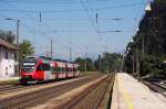 Bei besten Lichtverhltnissen kam 4024 090-5 auf Leerfahrt gen Innsbruck daher,Brixlegg (sterreichurlaub 20.08.09) 