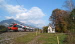 4024 025-1 als S 1 (Kufstein - Telfs-Pfaffenhofen) bei Brixlegg, 21.10.2018.