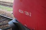 Detailaufnahme des 4024 138 am 13.08.2020 im Bahnhof Wien Hütteldorf als S50 Richtung Wien West.