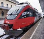 4024 125-9 als S1 4858 (Spittal-Millstättersee - Lienz) am 5.1.2016 in Spittal-Millstättersee.
