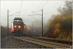 Durch dichten Nebel, fhrt 4024 116 mit REX 1702 von Spittal-Milstttersee nach Mrzzuschlag. 
St.Lorenzen 5.11.2010