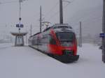 4024 138-2 in Hochfilzen bei starke Schneefall.