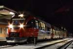 Winter in Freilassing: Ein Zug der S-Bahn Richtung Schwarzach St. Veit ber Salzburg. Sichtung am 30.11.10