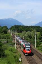 BB 4024 114-3 fhrt am 08.06.12 als S-Bahn von Villach Hbf nach St.