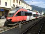 4024 124-2 als R 4608 (Villach Hbf - Sillian) am 19.9.2014 im Bahnhof Lienz.