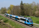 Der blaue 4024 120 war am 11. April 2015 als S5 von Graz Hbf. nach Spielfeld-Straß unterwegs, und wurde von mir in Wildon fotografiert.