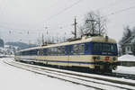 07. März 1993, Österreich, ET 4030 320 verlässte den Bahnhof Vöcklamarkt an der Westbahnstrecke in Richtung Salzburg. 