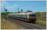 Anlsslich der Feierlichkeiten 170 Jahre Nordbahn am 8.7.07, gab es mit dem ehemaligen S-Bahntriebwagen 4030 210 Pendelfahrten zw. Deutsch Wagram und Strasshof. Auf dem Foto ist der Zug gerade als R 16480 von Deutsch Wagram auf dem Weg nach Strasshof. Die Aufnahme entstand nchst der Station Helmahof.