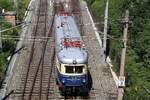 NBIK 4042.01 am 15.August 2019 als SLP 17070 (Peggau-Deutschfeistritz - Wien Westbahnhof) im Bahnhof Breitenstein.