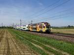 Ein Westbahn 4110 nach Wien am 18.05.2019 unterwegs bei Oftering.