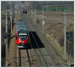 Talentbegegnung am 11.3.2007 kurz vor Gramatneusiedl auf der Ostbahn.