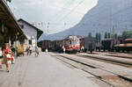 ET10 103 der Montafonerbahn ist aus Schruns angekommen in Bludenz am 11.07.1973.