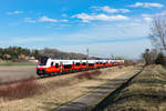 4746 019 Cityjet ist als Schnellbahnzug 21514 nach Absdorf-Hippersdorf unterwegs.