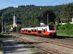 Der 4746 007 als REX nach Linz am 10.07.2016 bei der Einfahrt in Wernstein.
