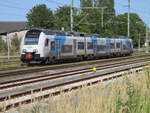 Fast fünf Stunden lang stand,am 14.September 2020,der ODEG 4746 305,ohne sich zubewegen,in Bergen/Rügen,auf Gleis 6.
