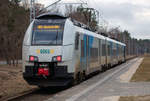 Für den ODEG Triebwagen 4746 305 ist das Ausfahrsignal in Prora nach Lietzow auf Fahrt.