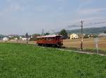 Der ET 24 101 und der ET 22 105 als Sonderzug nach Leonding am 01.05.2019 unterwegs bei Strassfeld.