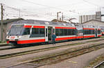 03.11.2002, Österreich, Eferding bei Linz, Triebzug 22 151 der Linzer Lokalbahn.