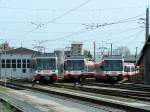  Triebzug-Trio  der LILO in Eferding; 22153 und 22156 sowie 22162 als REX8272 nach Linz;110411