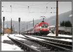 EM Lok 1116 005 sterreich fhrt mit einem Sonderzug zum Nachtslalom nach Schladming
Liezen 22.1.2008