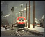 EM Lok 1116 005 sterreich fhrt mit einem Sonderzug zum Nachtslalom nach Schladming  Liezen 22.1.2008