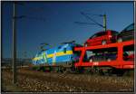 EM-Taurus 1116 029 Schweden mit einem Semesterreisezug von Wien nach Villach.
9.2.2008