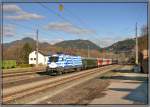 EM-Lok 1116 007 Griechenland fhrt mit einem Sonderzug von Villach nach Wien Sd.