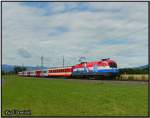 1116 108  Kroatien  fhrt mit einem Schlieren und drei Stadt Schttler als R 4212 von Zeltweg nach Bruck an der Mur. Lind 05.07.2008