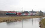 1116 108  EM-Kroatien  ist am 14.03.2009  mit dem R3948 soeben in Wartberg/Kr.abgefahren.