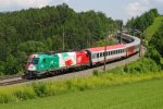 Am 29.6.2008 kam die 1216.004  Italien  mit dem 16536 zum EM-Finale noch einmal nach Wien, fotografiert bei Eichberg