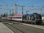 Die 1116 153  Cats  hatte heute die Aufgabe den IC 118 von Salzburg Hauptbahnhof nach Lindau Hauptbahnhof zu ziehen.