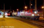 Frankreich-Lok 1116 003-3 wartet mit ihrem gemischten Gterzug nach Hall i.T.