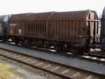 Shimmns 31814668160-2 eingereiht in einem Güterzug, bei der Durchfahrt Wieselburg/Erlauf; 140225