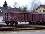 Eaos 31815334092-8 wurde am Rieder Bahnhof zur Beladung mit Schrott zugefhrt;120122