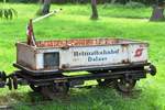 Feldbahnwagen der ÖBB, eingesetzt zum Bau der Lawinengalerie bei Dalaas (Arlbergbahn, Vorarlberg) in den 1950er-Jahren – abgestellt bei der Stainzer Feldbahn (Stmk.) (Foto: 16.09.2014)