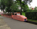 Die D3 der Liliputbahn am 02.06.2016 im Prater Hauptbahnhof.