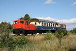 A-BIF 2060.14 beim zweit�gigem Fotospezial "Dieselnostalgie im Weinviertel" am 22.August 2026 beim Strecken-Km 62,2 der Lokalbahn Korneuburg - Hohenau.