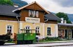 Bei der Murtalbahn hatte sich in Mauterndorf ein Nostalgiebahnverein eingerichtet und eine ihrer Loks war die Verschiebelok  Unsere Witti . Datum: 03.08.1984