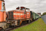 Im Eisenbahnmuseum Ampflwang war völlig überraschend eine Henschel DH 240 zu sehen. Aufgenommen am 7. Oktober 2018. 