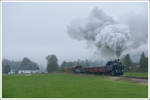 ÖGEG 392.2530 (ex WTK 4) auf der hauseigenen Strecke zwischen Timelkam und Ampflwang am 20.10.2019 bei der Betriebsausweiche Puchkirchen aufgenommen.