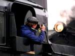  Eisenbahnfotografie  oder auch das Lokpersonal braucht Bilder; anlsslich IGE-Sdzg  Hausruckdampf ; 080105