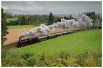 GEG 657.2770 mit einem Personenzug, welcher am 4.10.2008 anlsslich der Ampflwanger Dampftage in Verkehr gesetzt wurde, aufgenommen kurz nach Timelkam.