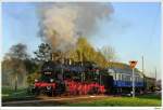 GEG-Dampflok 657.2770 fhrt auf der Museumsstrecke von Timelkam nach Ampflwang. 4.10.2009.