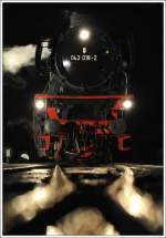 41.018  in Epoche IV Beschriftung als 042 018-2 am 27.10.2012 bei einer Nachtfotoaktion im GEG Lokpark in Ampflwang.