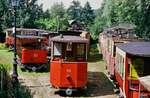 Das Areal der Lendcanaltramway Klagenfurt war voll von Schätzen aus der Straßenbahnwelt. 
Datum: 25.08.1986