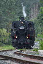 Die Dampflokomotive 88.103 wurde 1941 in der Wiener Lokomotivfabrik Floridsdorf gebaut und war ursprünglich für die Werksbahn Stahlwerk Ternitz im Einsatz.