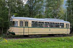 Der DÜWAG-Großraumwagen  437  bei der Abfahrt vom Historama Ferlach.