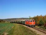 2143 070 auf dem Weg mit dem Reblaus Express zwischen Hessendorf und Weitersfeld am 12.10.2019.