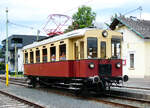 Dieser schmucke Oldie-Triebwagen bef�rderte uns vom Technikmuseum Historama zum Bahnhof Ferlach, 5.9.2026